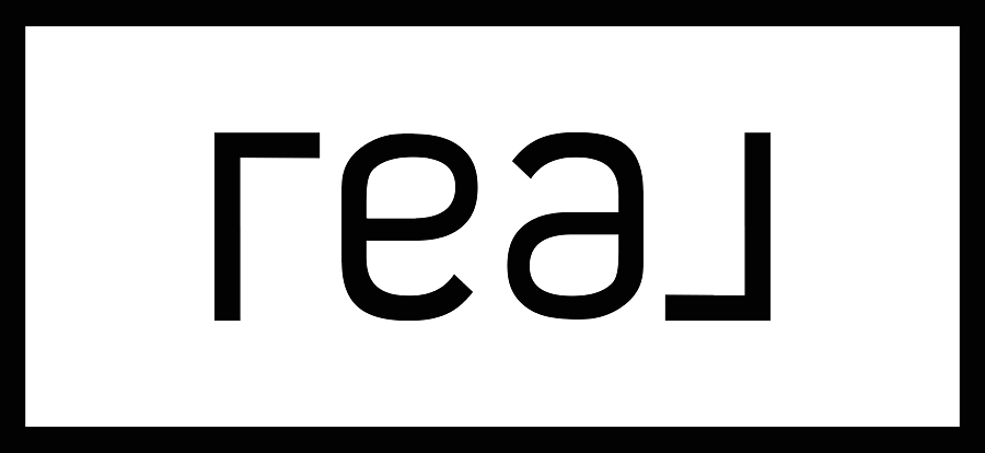 Real Logo Outline Black